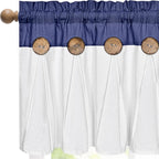FRAMICS Farmhouse Valance Curtains, Boho Cotton Linen Kitchen Valances by FRAMICS