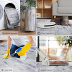 Toneed 2x6 Runner Rug Modern Abstract Hallway Rug Washable Non Slip Rubber Rugs - Image 3