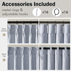MIULEE Pinch Pleated Thick Linen Curtains 84 Inches Long 2 Panels - Image 8