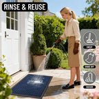 OLANLY Front Door Mat Outside Entrance 47x32, Heavy Duty Sturdy Natural Rubber - Image 7