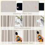 Guken 100% Blackout Curtains 90 Inch Length 2 Panels Set - Image 5