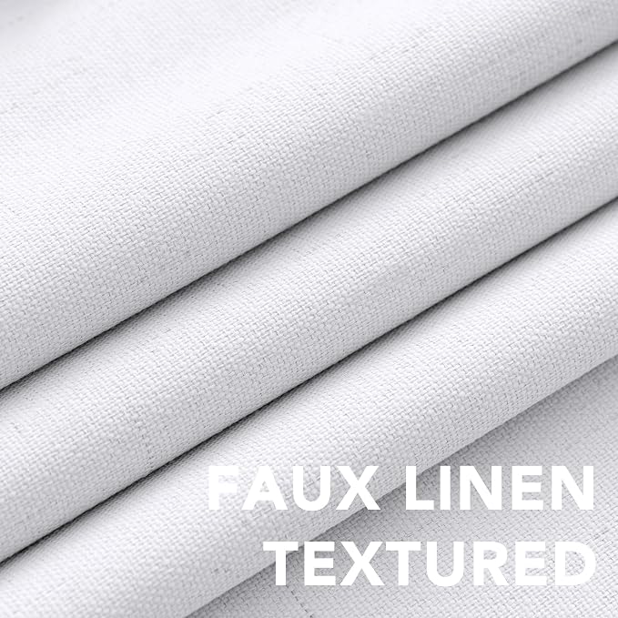 H.VERSAILTEX White Blackout Curtains, Thermal Curtains 96 inches Long 100% - Image 4
