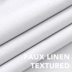 H.VERSAILTEX Linen Blackout Curtains 45 Inches Long 100% Blackout Thermal - Image 4
