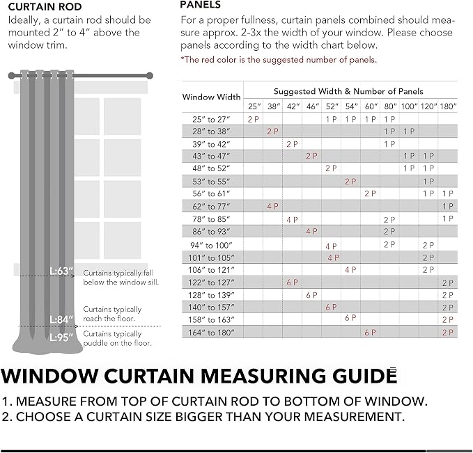 Deconovo Blackout Curtains for Home Decoration, 72 Inch Length - Image 7