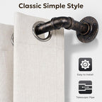 Zeerobee Curtain Rods for Windows 48 to 84, 1 Inch Industrial Wrap Around - Image 9