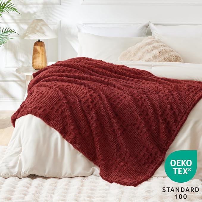 EXQ Home Fleece Throw Blanket for Couch or Bed - Image 3