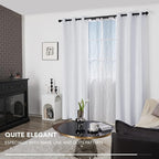 Deconovo Room Darkening Curtains, Thermal Insulated Soundproof Drapes, 42 x 63 - Image 4