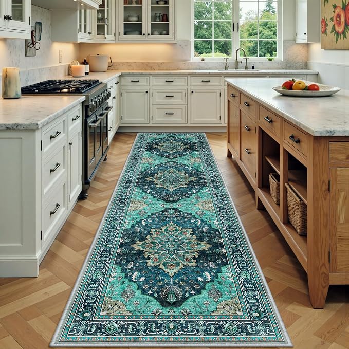 Area Rugs 2'x7' Runner Rug Non Slip Washable by RELEANY