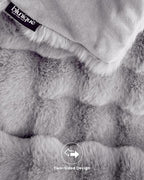 Ultra Soft Cozy Faux Fur Throw Blanket, Fuzzy Plush Thick Bubble Blanket - Image 8