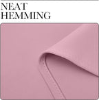 NICETOWN Kitchen Curtains, Rouge Pink, Short Blackout Curtains & Drapes - Image 6