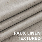 H.VERSAILTEX Linen Curtains 100% Blackout Curtains - Image 4