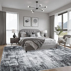 6x9 Area Rug Living Room Rug: Washable Modern Abstract Soft Thin Rug Indoor - Image 4