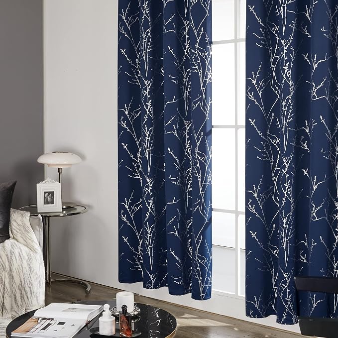 Deconovo Navy Blue Blackout Curtains, Living Room Curtain, Thermal Insulated - Image 8