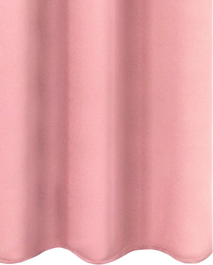 LEMOMO Pink Thermal Blackout Curtains/38 x 84 Inch/Set of 2 Panels Room - Image 8