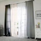 Chyhomenyc White Sheer Curtains 108 Inch Length 2 Panels Set, Extra Long Light - Image 7