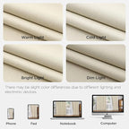 Joydeco Pinch Pleated Linen Curtains - Image 8