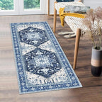 Yamaziot Washable Runner Rug, 2x5 Non-Slip Boho Vintage Hallway Rug Runner by Yamaziot