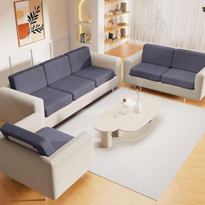 hyha Waterproof Couch Cushion Covers, Washable Sofa Cushion Slipcovers - Image 2