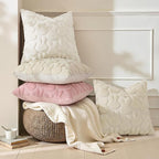 decorUhome Easter Bunny Pillow Covers 12x20 Inch Set of 2, Soft Plush Faux Wool - Image 2