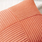 MIULEE Coral Red Decorative Throw Pillow Covers 20x20 Inch - Image 2