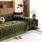 HANDONTIME Boho Couch Cover Geometric Striped Pet Covers by HANDONTIME