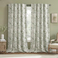 Floral Blackout Curtains Sage Green Printed Curtains Floral Blackout Curtains by Unknown