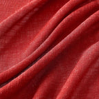 MIULEE Red Linen Curtains 90 Inch Long - Image 4