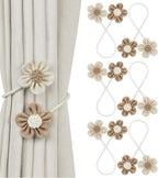 KLOGTSIND Flower Curtain Tiebacks, 6 Pack Boho Curtain Ties Elegant DIY Curtain by KLOGTSINDDirect
