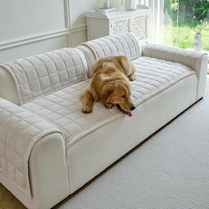 Couch Covers for Dogs Washable, Non Slip Couch Covers for Loveseat Sofa Pet - Image 2