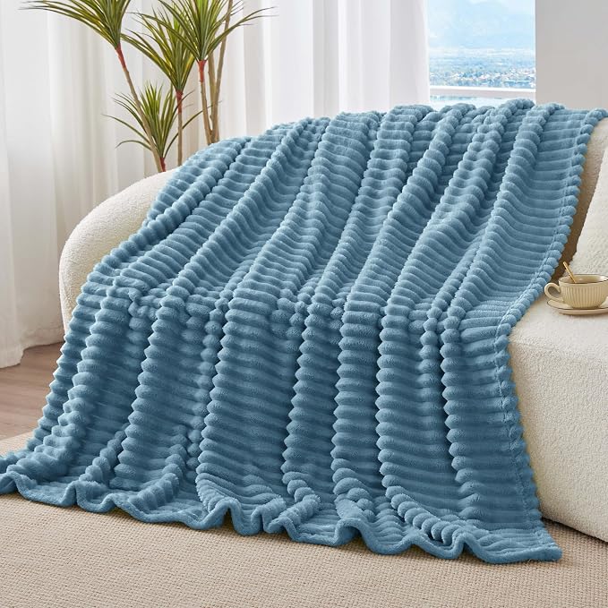 BEDELITE Twin Blanket for Couch & Bed, 300GSM Soft & Warm Fleece Blanket - Image 7