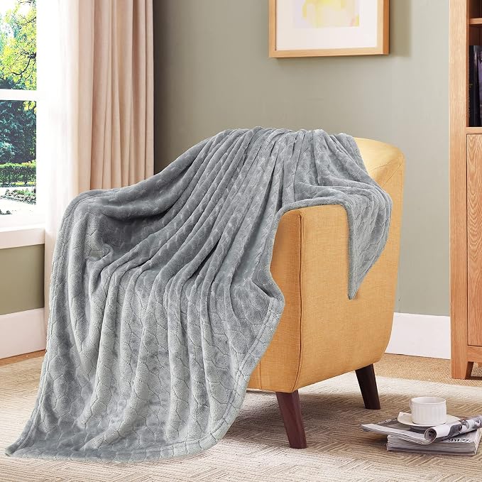 TOONOW Fleece Blanket Super Soft Cozy Throw Blanket 50" x 60", Lightweight - Image 6