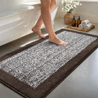 48x24 Long Bathroom Rugs Washable Non Slip, Soft Absorbent Quick Dry Mats by Unknown