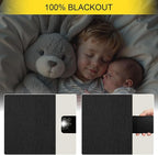 Pitalk 54 Inch Blackout Curtains Length 2 Panels Set Back Tab Pocket Room - Image 3