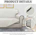 ISSUNTEX Double Protection 100% Waterproof Loveseat Sofa Covers - Image 5