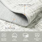 5x8 Area Rugs Washable Rug: Anti-Skid Abstract Modern Living Room Rug Soft Thin - Image 4