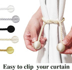 Curtain Tiebacks Outdoor Elegant Decorative Tie Backs Modern Rope Tiebacks - Image 4