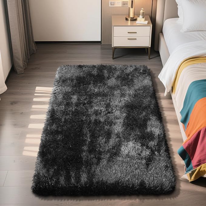 Shag Area Rug for Bedroom 3x5, Soft Fuzzy Rug Non-Shedding Indoor Plush Carpet - Image 7