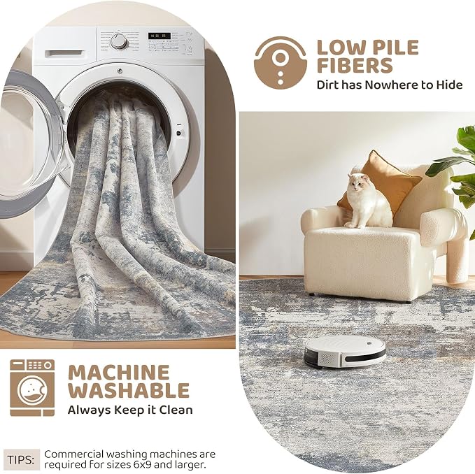 UERMEI 3x5 Area Rug Living Room Rugs - Image 4