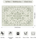 Madane 5x7 Area Rugs for Living Room, Vintage Stain Resistant Area Rug - Image 2