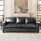 Leather Look Couch Cushion Covers Sofa Seat Slipcovers Sets Couches Furniture - Image 2