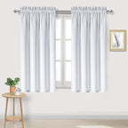 DWCN Greyish White Blackout Curtains by DWCN