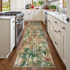 Washable Area Rugs 2'x6' Non-Slip Modern Abstract Soft by RELEANY