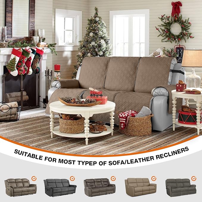 VANSOFY Waterproof Recliner Couch Covers, Sofa Covers 1-Piece Washable - Image 4