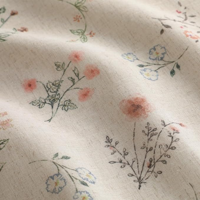 Farmhouse Floral Curtains 96 Inches Long 100% Blackout Living Room Drapes - Image 2