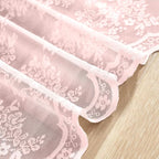 YJ YANJUN Vintage Lace Curtains 36 inch Length 2 Panels - Image 5