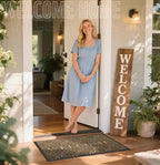 Yimobra Welcome Mat Outdoor Indoor, All-Season Waterproof Front Door Mat - Image 2