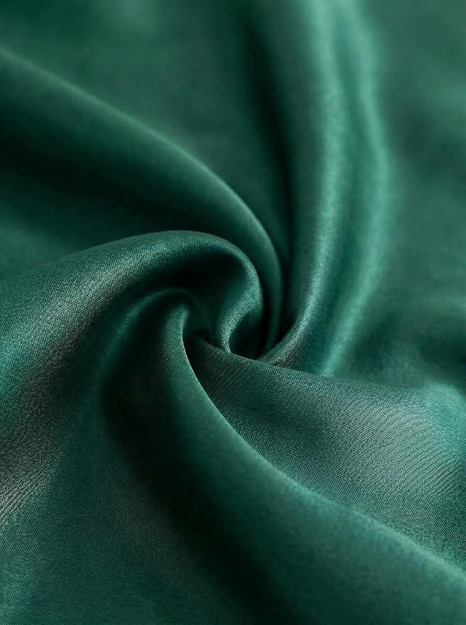 Molaxhome Swag Curtain 51 inch Length Rod Pocket Scalloped Curtain Valance - Image 9