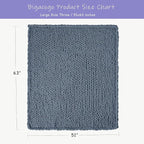 Bigacogo Chunky Knit Throw Blanket - Image 2
