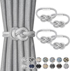 NICEEC 4 Pack Mini Magnetic Curtain Tiebacks Nordic Simple Style Drape Tie by NICEEC