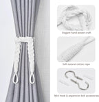 NICEEC 4 Pack Natural Cotton Rope Curtain Tiebacks Elegant Boho Style - Image 2